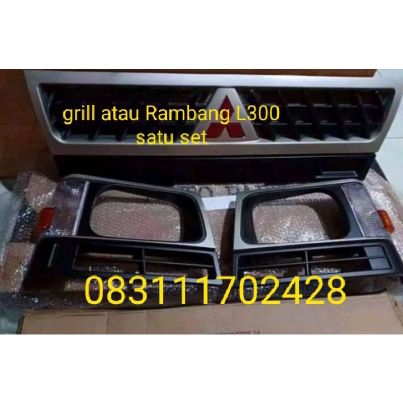 Gril atau Rambang mobil L300 harga satu set tinggal pasang tiga berlian warna merah