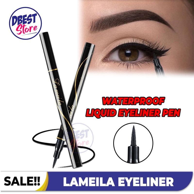 Lameila Eyeliner Waterproof Eyeliner Pen Pencil Tahan Lama Hitam ORIGINAL TERMURAH