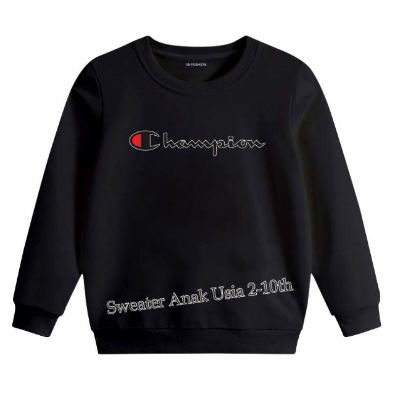 ((IB))SWEATER ANAK2 UNISEX/CH4MPION DIGITAL SABLON