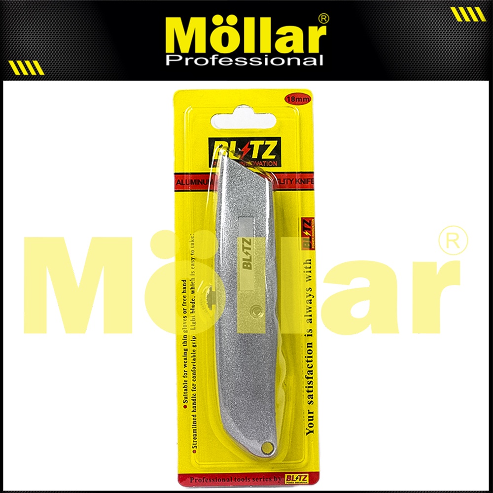 

BLITZ K58125 Pisau Cutter Aluminium Kater Alat Potong Utility Knife