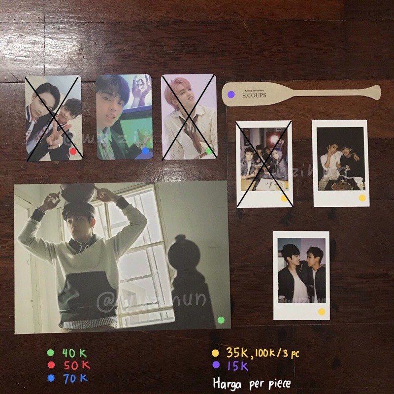 PHOTOCARD POSTCARD OFFICIAL SEVENTEEN SCOUPS SEUNGCHEOL
