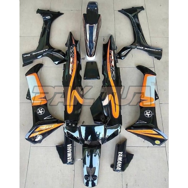 cover body bodi fizr f1zr caltex full hitam full set halus bodi yamaha fiz r