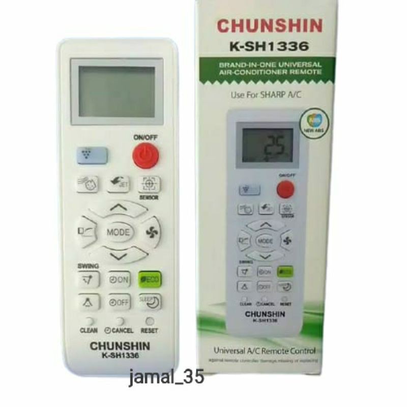 REMOTE REMOT AC SHARP ION PLASMACLUSTER BABY MULTI CHUNSHIN