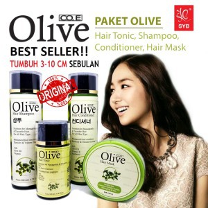 [COD] 5in1 Paket Pemanjang Rambut Shampo+Kondisioner+Tonic+Masker+Serum Ampuh 2 Minggu | SYB Olive