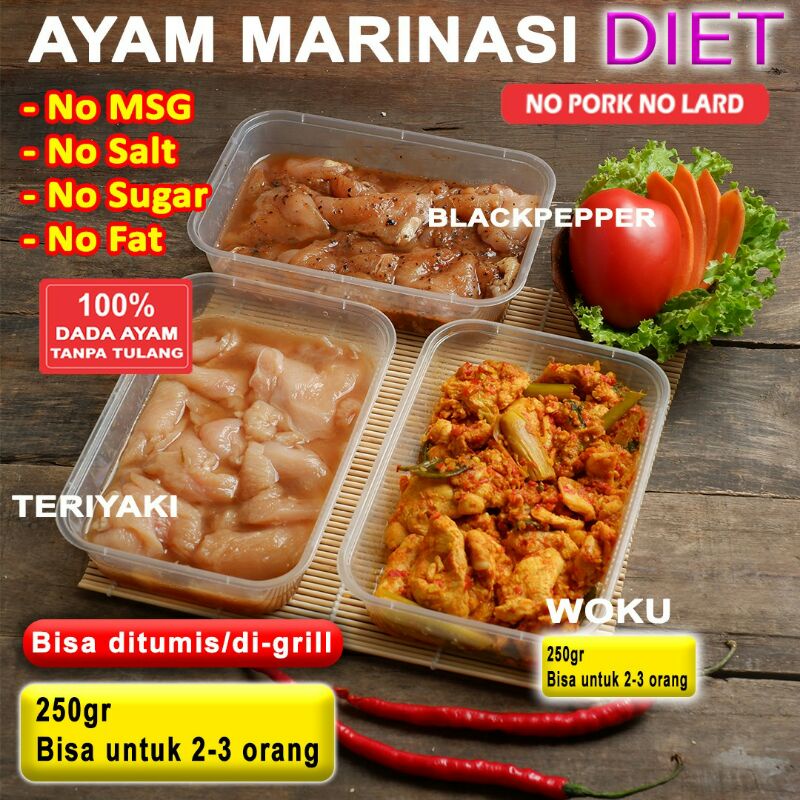 

Daging Ayam Marinasi Diet (Frozen)