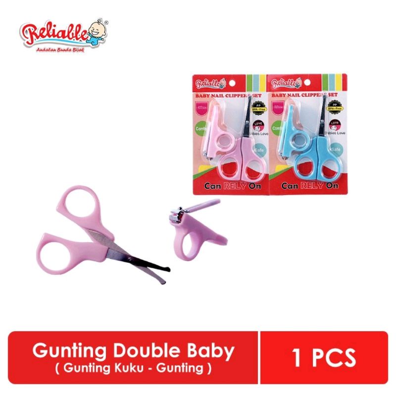 RELIABLE Gunting Double Baby / Gunting Kuku Bayi set