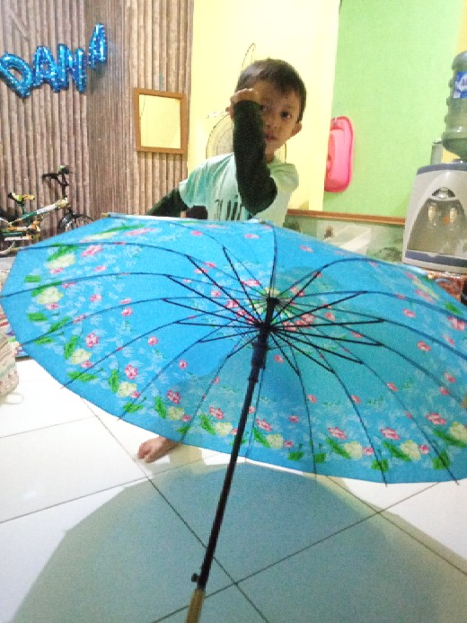 Payung Nagoya 16 Jari Ng062 Motif Kembang / Ng063 Motif Gedung