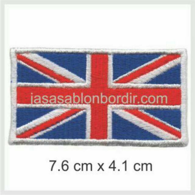 Emblem Bordir Bendera Inggris