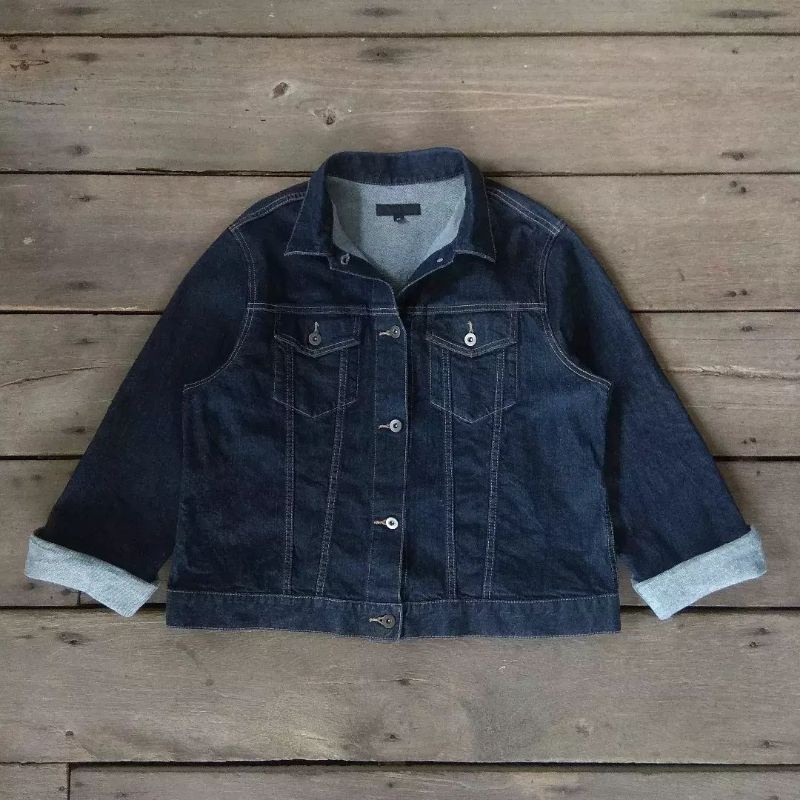 jaket jeans uniqlo bekas dan second