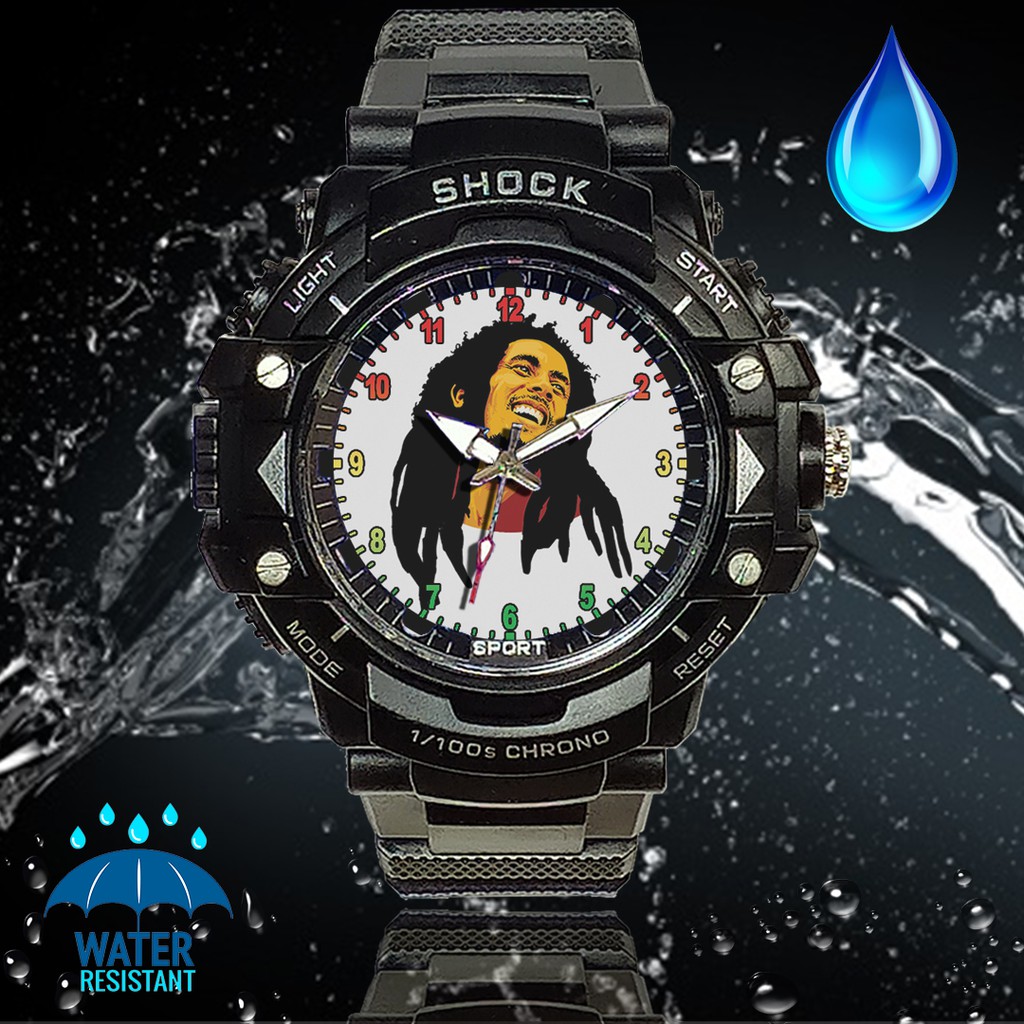 (JOS GANDOS BOS) Jam Tangan  BOB MARLEY - 3 (Exclusive)