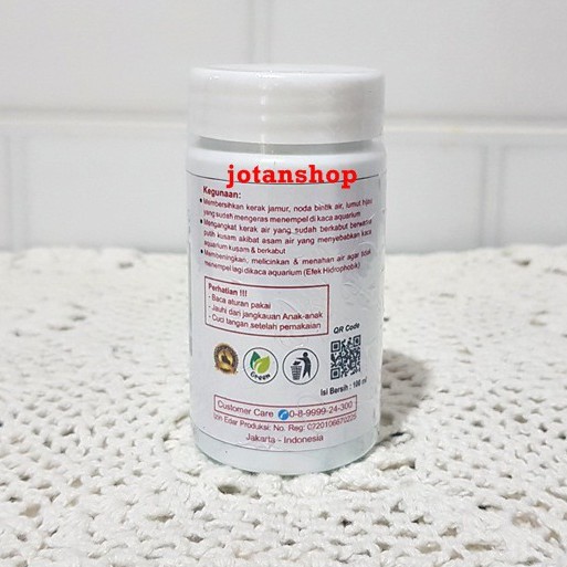 SUPERGLASS POLISHER SUPER GLASS CLEANER Pembersih kaca kerak jamur lumut kaca aquarium