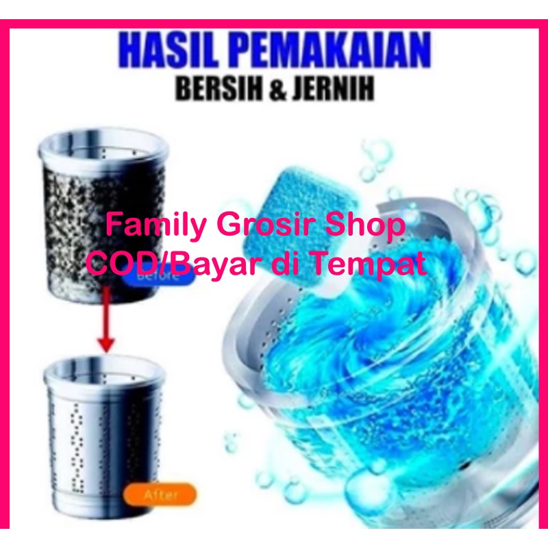 Tablet Pembersih Mesin Cuci Penghilang Kerak Bau Anti Bakteri Deep Cleaning Washing Machine