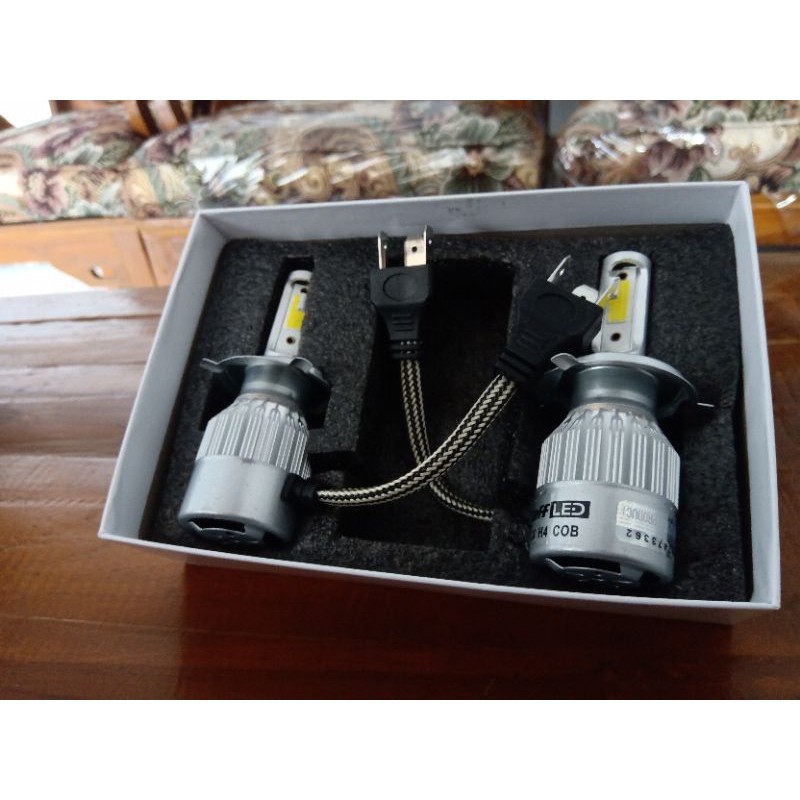 TaffLED Lampu Mobil Headlight LED H4 COB C6
