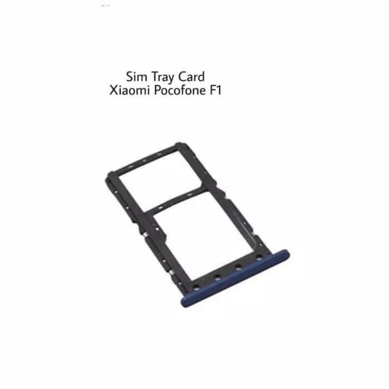 Simtray Slot Sim Card Tempat Kartu Xiaomi Pocophone F1 Original