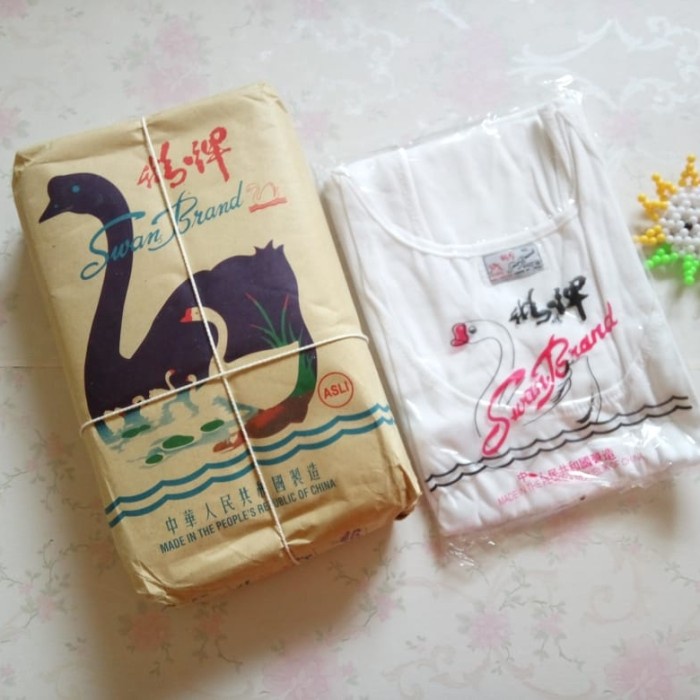 KAOS SINGLET SWAN BRAND UKURAN 46 KAOS DALAM PRIA SIZE BESAR JUMBO KUALITAS SANGAT BAIK