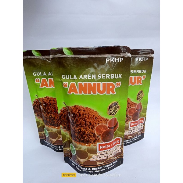 Annur-Gula Aren Serbuk  Premium Asli 100% 200gr brown sugar gula semut