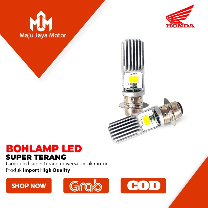 Bohlam Lampu Utama Depan Led Motor Bebe Matic Mio Beat Street Kabu Fi Esp Vario 110 Supra X 125 Ac Dc Super Terang