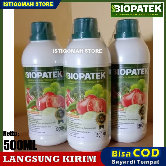 500 ml BIOPATEK Fungisida &amp; Bakterisida Hayati Obat Patek Tanaman Cabe, Obat Patek Cabe Rawit, Obat Patek Terlaris Nopatek Murah Paling Ampuh dan Manjur Mengatasi Hama Patek Cabe Cabai