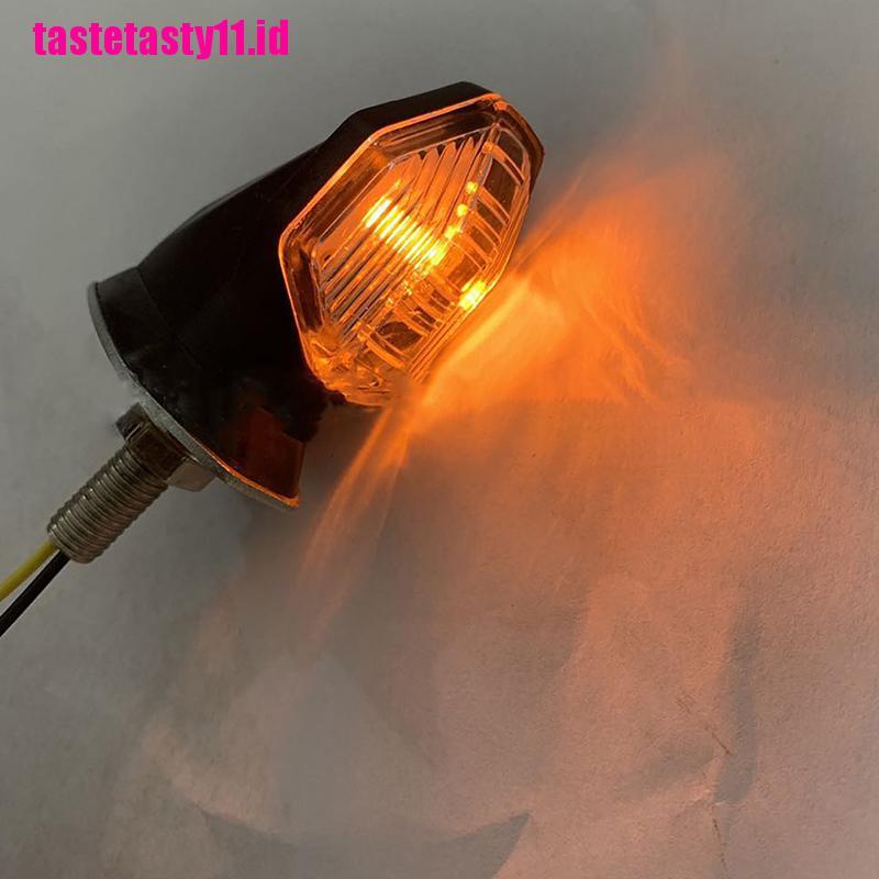 2 Pcs Lampu Sein 1 Led Universal Warna Amber Untuk Motor