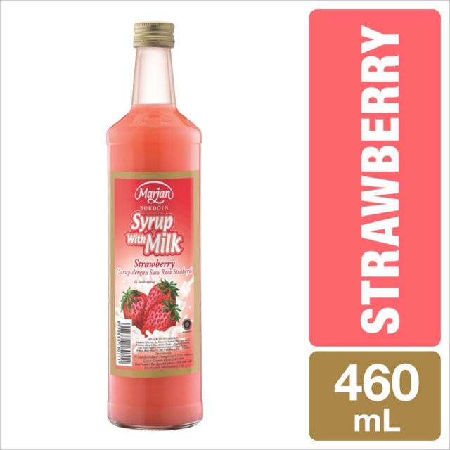 

Syrup marjan strawberry milk 460ml