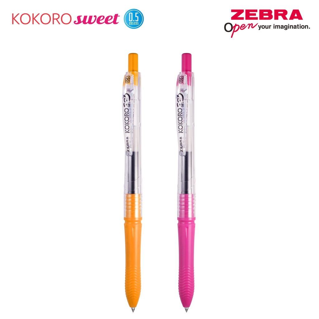 

ZEBRA Kokoro Sweet Kue Pulpen Gel 2 Pcs 0.5mm Gel Pen Alat Tulis