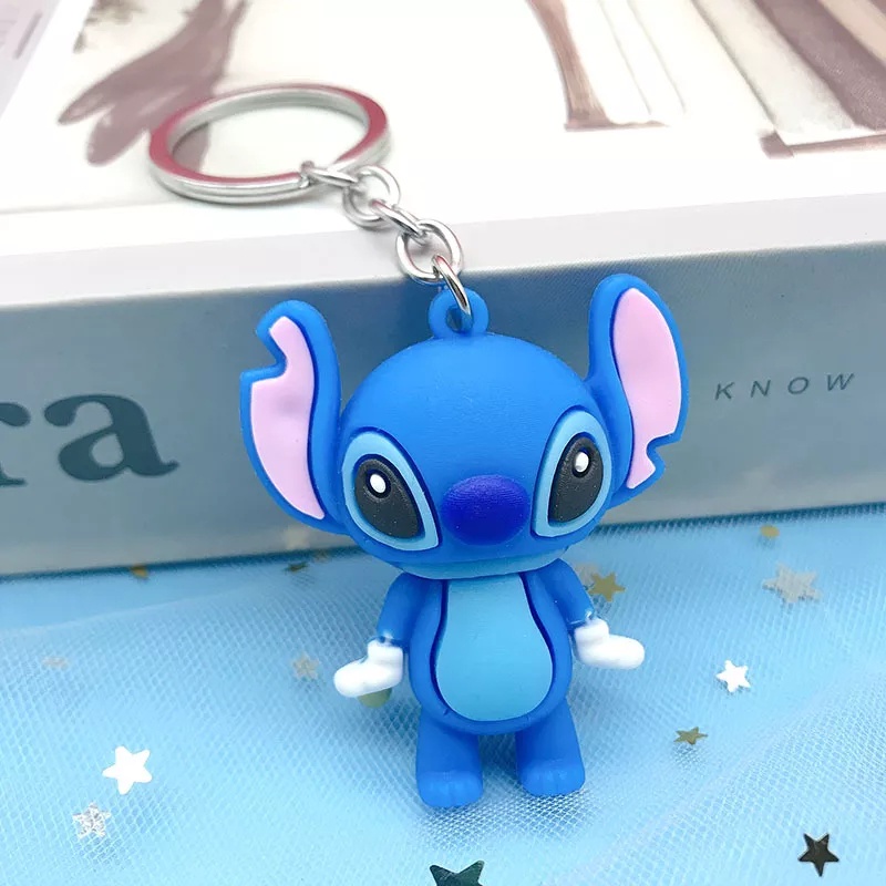 GANTUNGAN KUNCI STITCH // Ganci Karakter Disney Stitch Unik Lucu | Gantungan tas | Bag Charm | Souvenir Murah | Keychain | COD