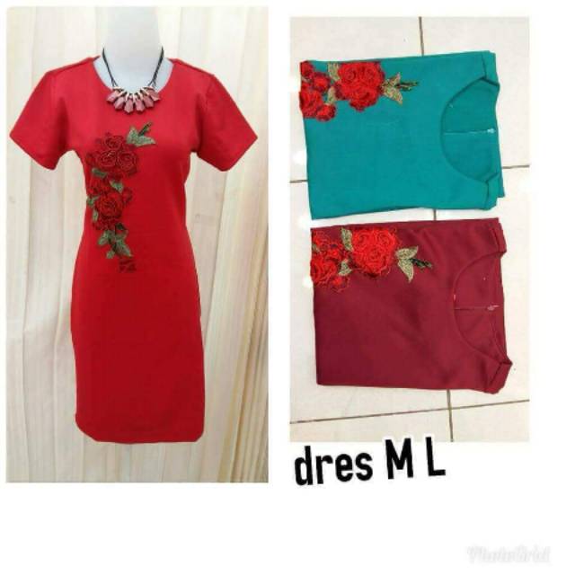 Dress scuba bordir
