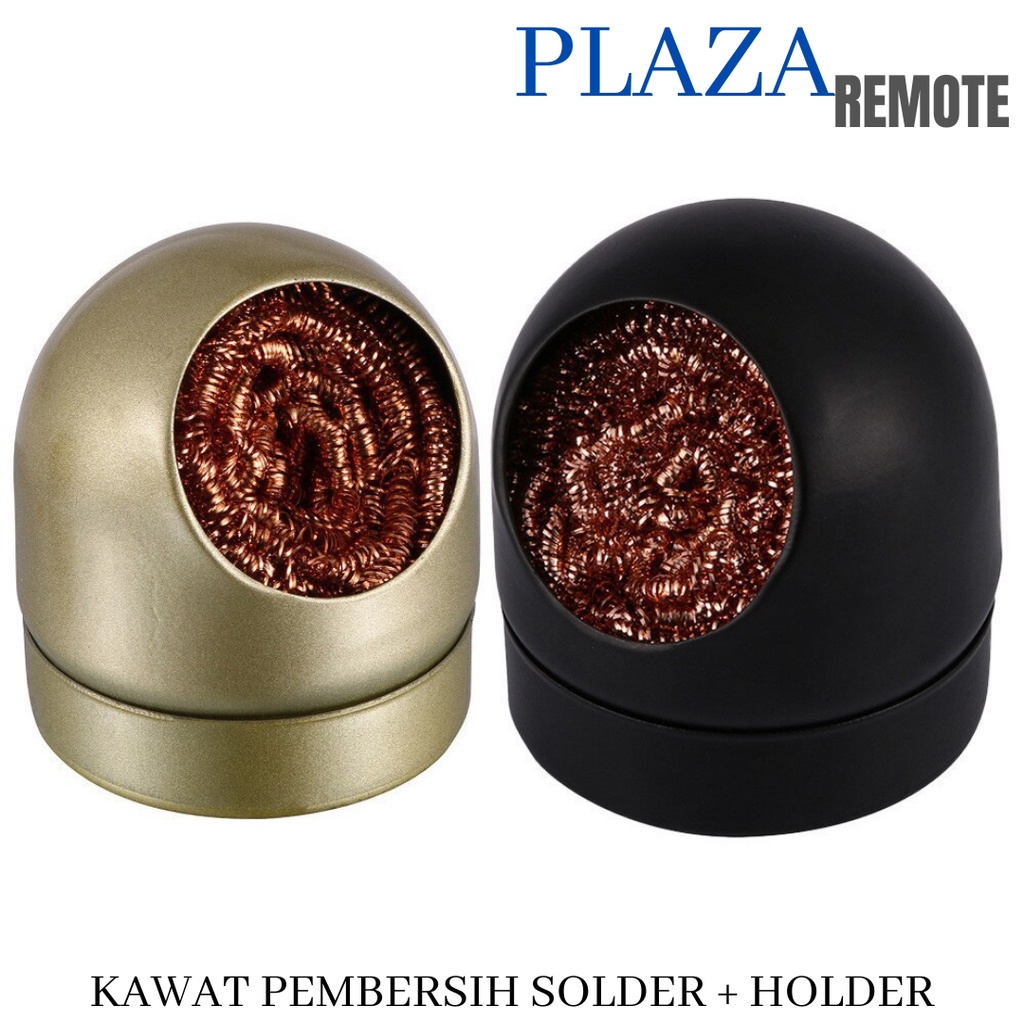 KAWAT PEMBERSIH TIMAH MATA SOLDER KAWAT + TEMPAT