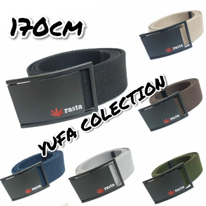 IKAT PINGGANG PRIA WANITA KANVAS TACTICAL RASTA 004TY