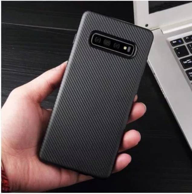 jelly doff slim silicone carbon samsung S10 case casing cover