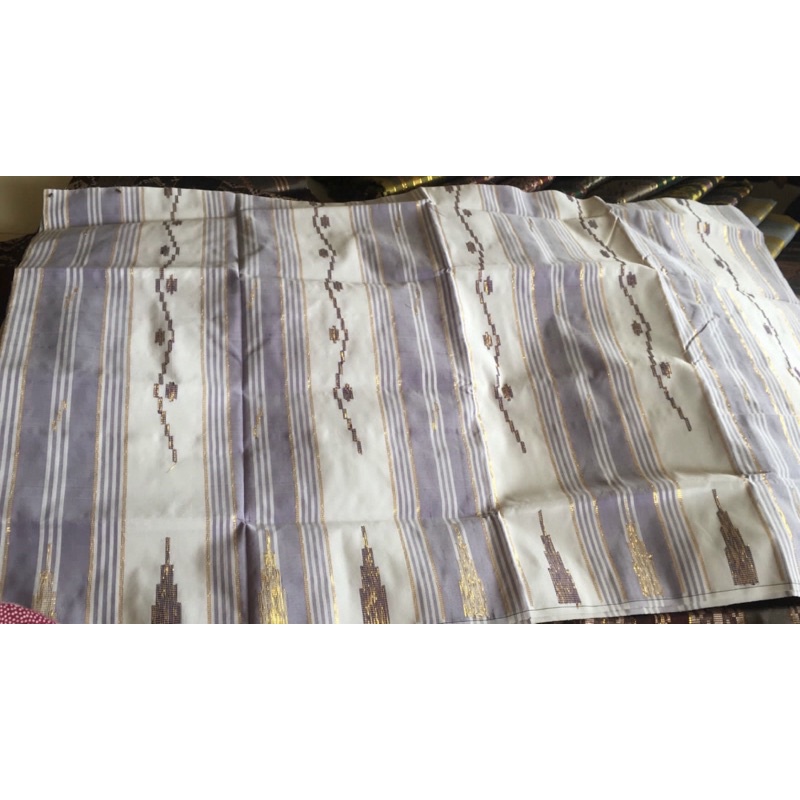 SARUNG SUTRA BUGIS WARNA PUTIH GOLD LIMITED EDITION