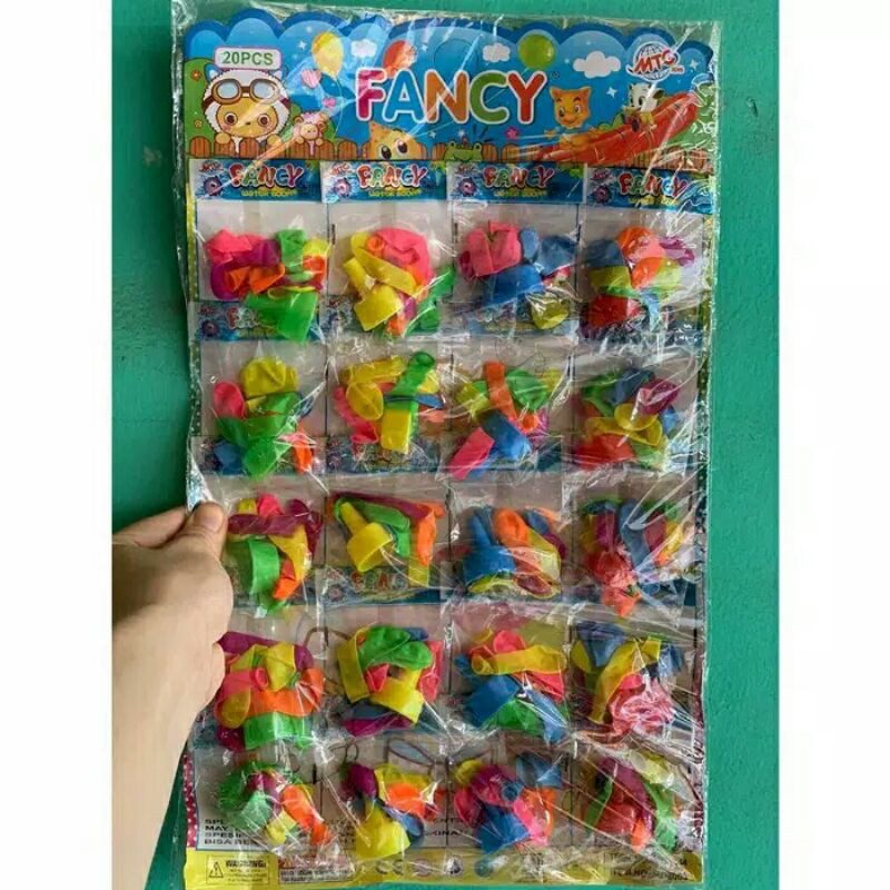 MAINAN WATER BOOM BALON ISI 20 PCS GROSIR