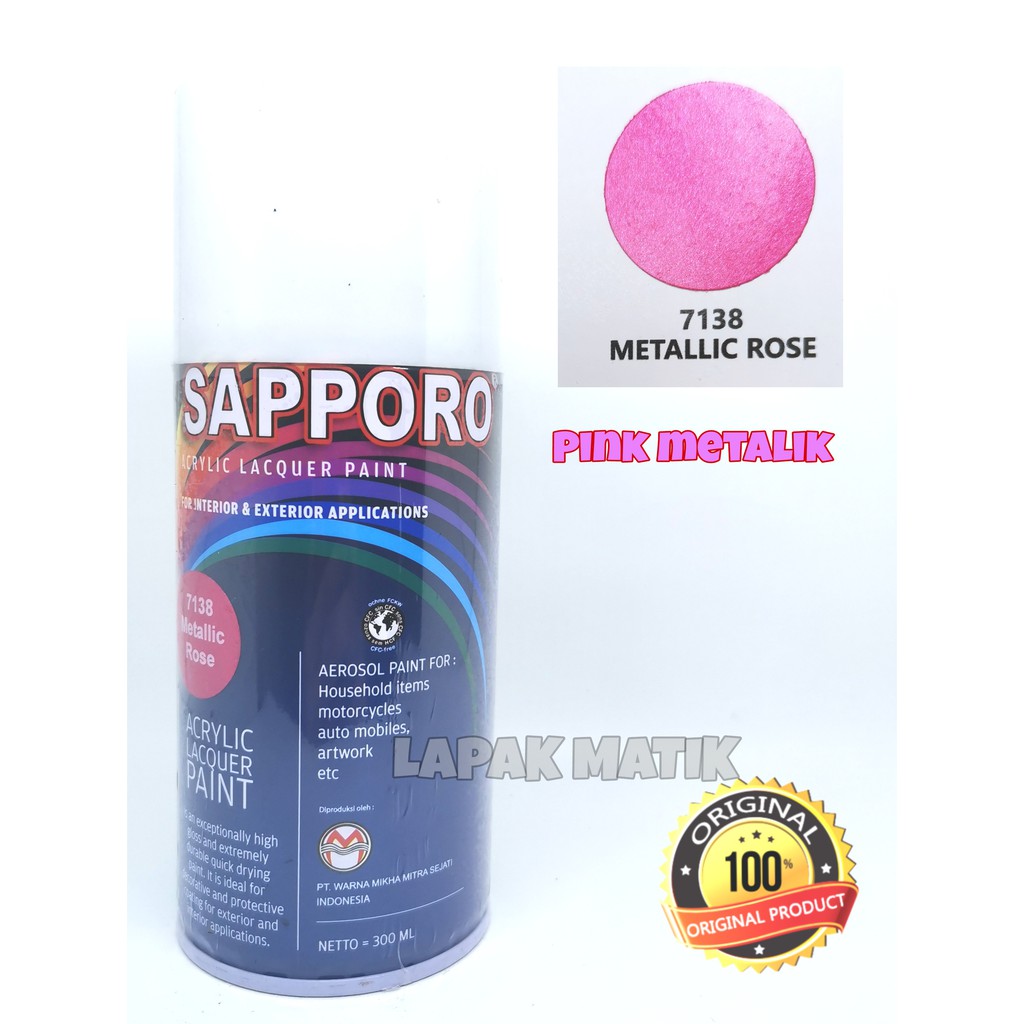 Pilok Sapporo PINK METALIK METALLIC ROSE 7138 300ML