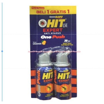 Hit one Push 30hari Orange Anti nyamuk Jeruk Pengusir Nyamuk 1x Semprot Onepush Obat Nyamuk Spray