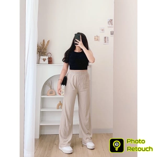 BEFAST - ZEC OOTD Wanita Celana Kulot RYKA / ⭐️PREMIUM APRIL KNIT⭐️Celana Kulot Kiyora / Celana Panjang Wanita / Celana Kulot kekiniaan Wanita Remaja / Kulot Panjang Polos / Trendy / Terbaru 2022 / Terlaris / Celana Kulot Casual