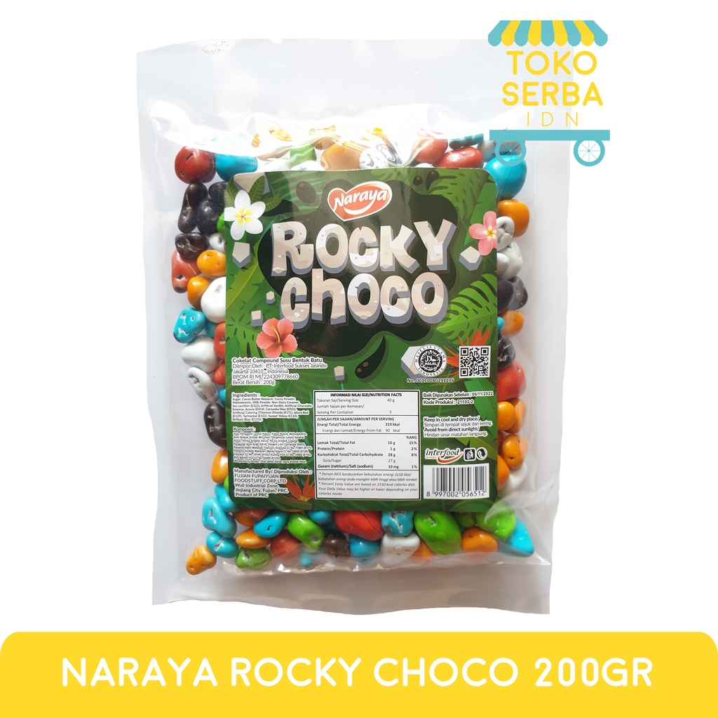 

Naraya Rocky Choco Cokelat Kerikil 200 gram / Coklat