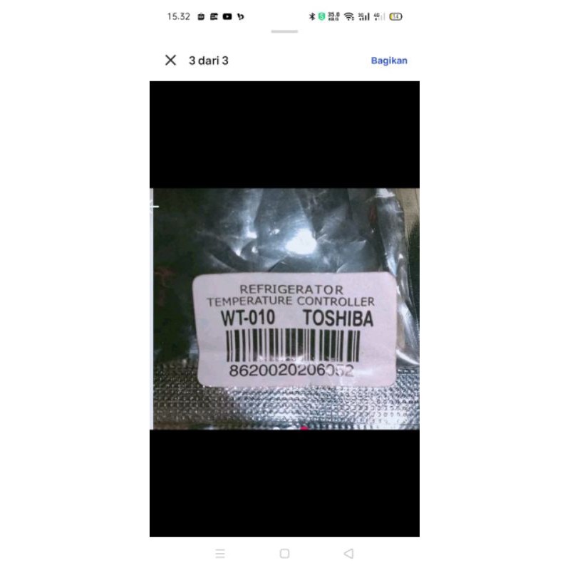 DEFROST FUSE KULKAS TOSHIBA ORIGINAL