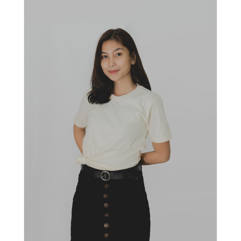 Baju Polos  Cream  ivory Shopee Indonesia