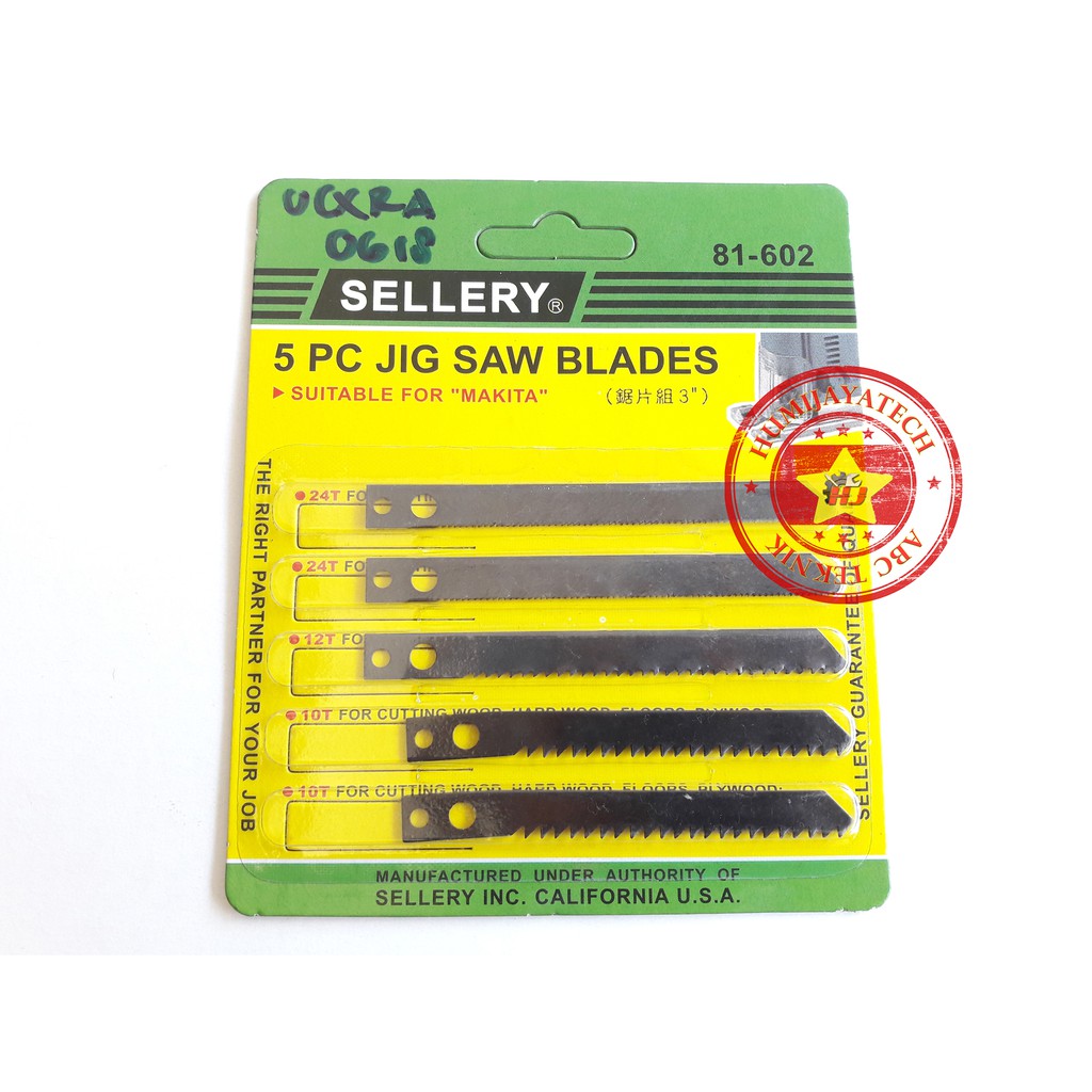 Mata Jigsaw Set Kayu Sellery B / Mata Jigsaw Sellery 81-602