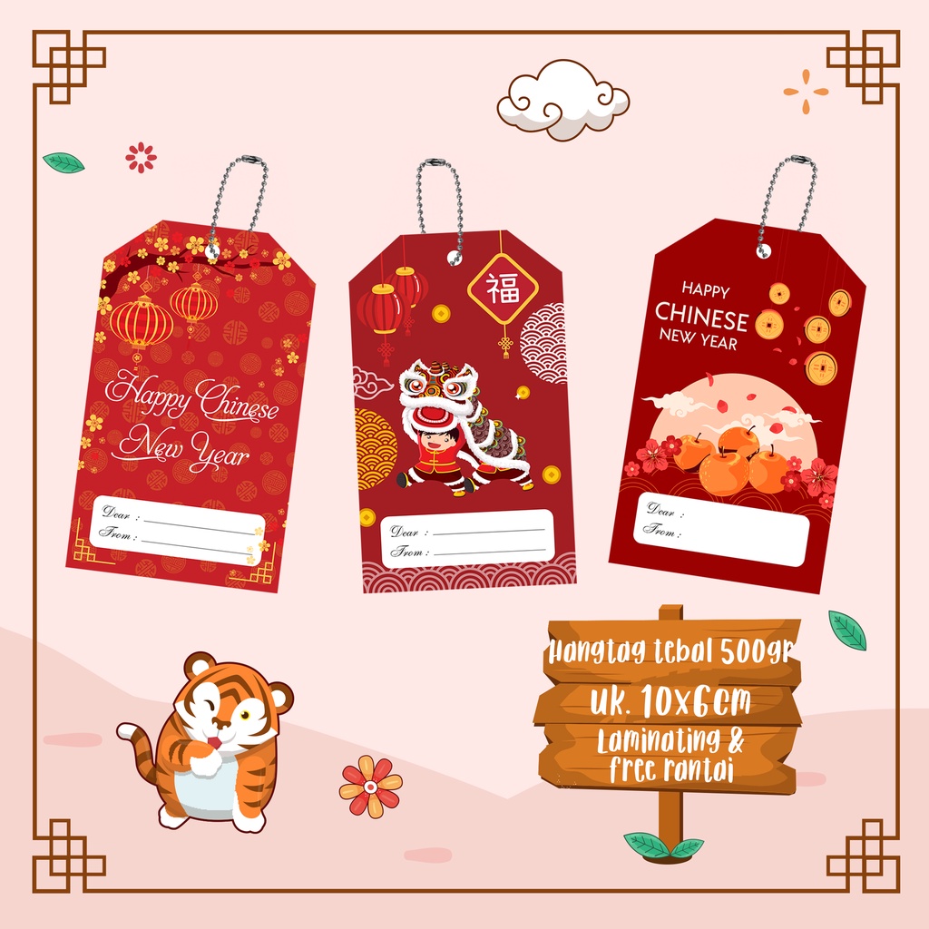 

Hang Tag IMLEK | Kartu Imlek | Happy Chinese New Year Tag murah dan tebal (21pcs)