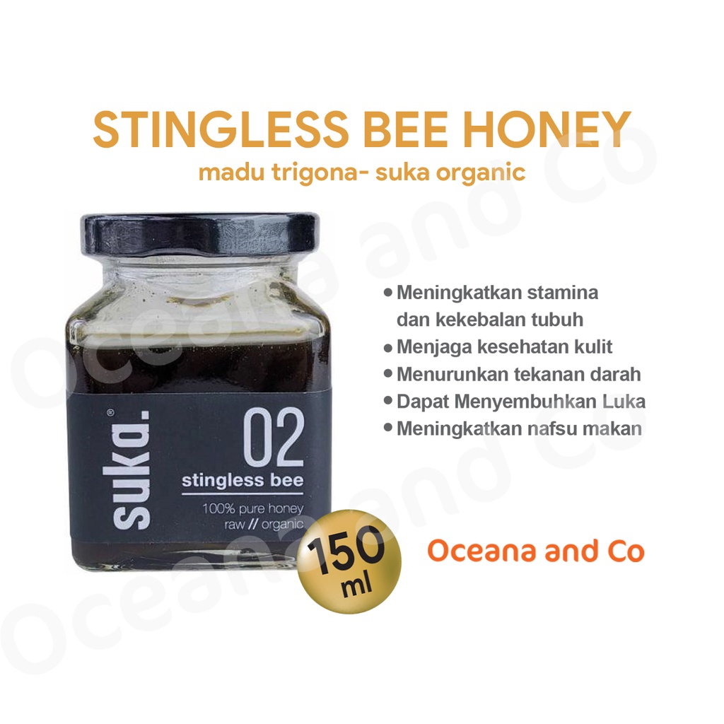 Suka - Stingless Bee Honey / Madu Lebah Stingless Trigona Asli (150ml)