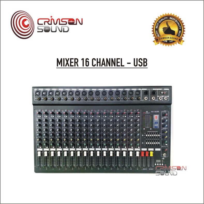 MIXER 16 CHANNEL CRIMSON MX-16 USB