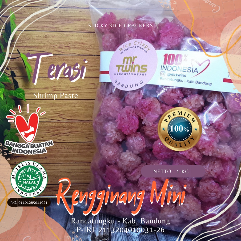 

Rengginang Mini Terasi dan Gula Aren 1 Kg buat Nikahan / Hajatan / Syukuran / Tahlilan Asli Rancatungku Kab. Bandung
