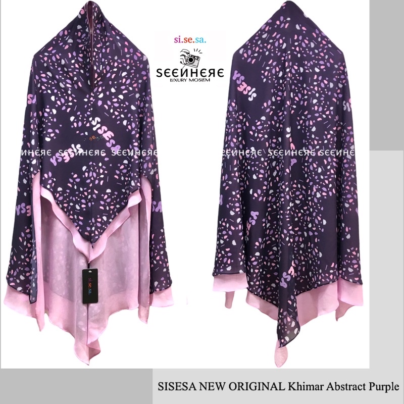SISESA NEW ORIGINAL GUARANTEED - Khimar Abstract Purple