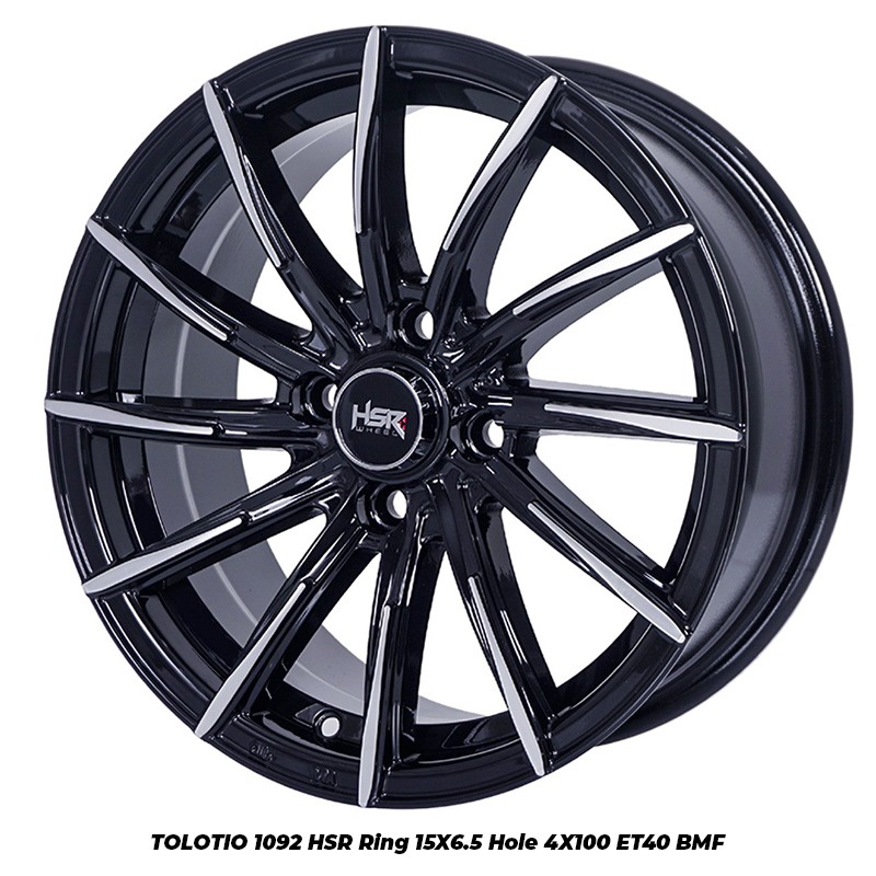 Velg R15 Mobil Calya Sigra Brio Mobilio HSR TOLOTIO 1092B Ring 15 Hitam Polish I Toko Velg Surabaya