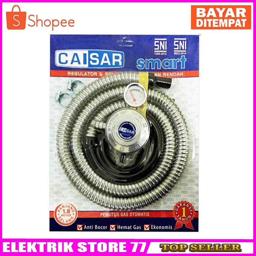 Selang Regulator Kompor Gas Anti Bocor CAISAR Smart 1.8 Meter