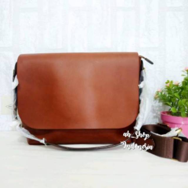 Tas Fossil Maya Large Flap Crossbody Brown