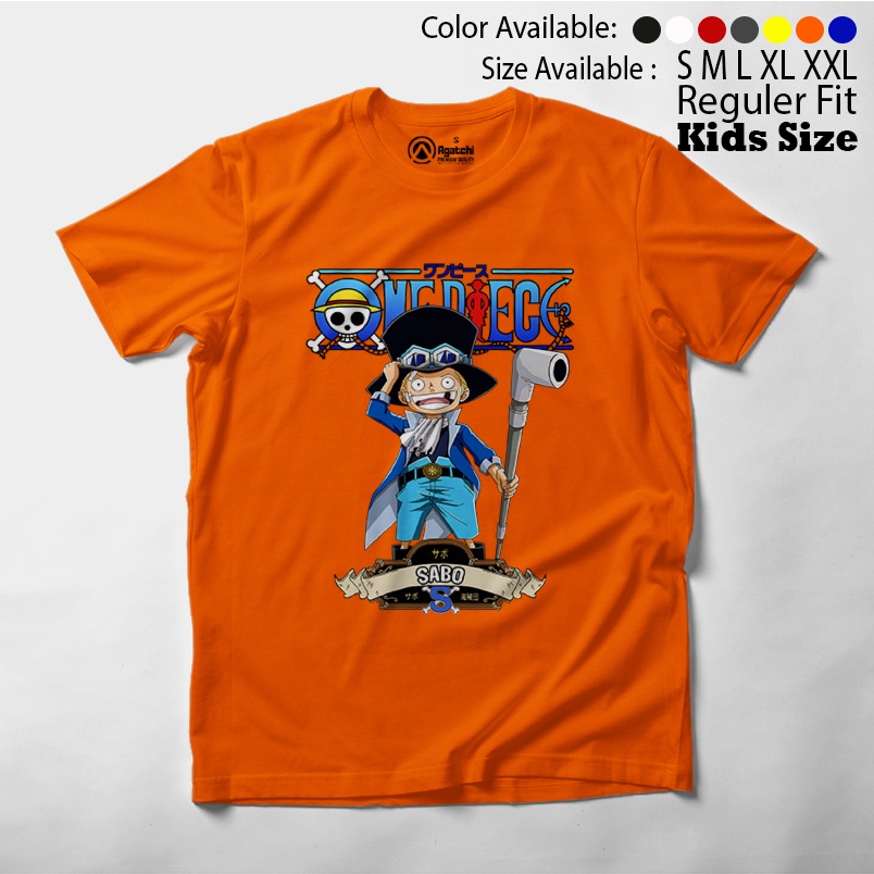 Baju Kaos Atasan Anak Laki-Laki Agatchi Motif Litlle sabo - one piece