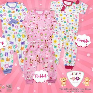 PROMO LIBBY SETELAN PANJANG LIBBY Setelan PANJANG Piyama Baju Bayi NB S M L 2L XL XXL setelan aruchi