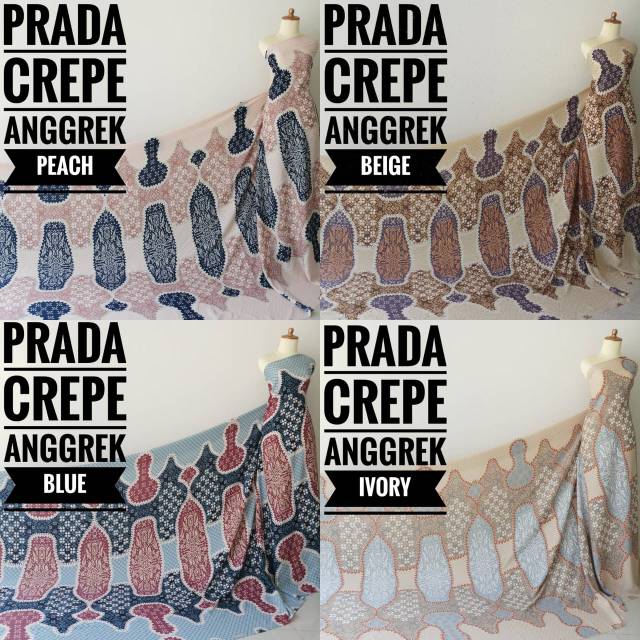 Promo Kain Meteran Prada Crepe Anggrek (0.5M)